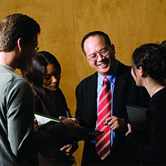 Chan Peng and students