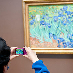 Van Gogh painting on display at the Getty