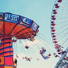 tilt-a-whirl ride