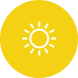 white sun in yellow circle