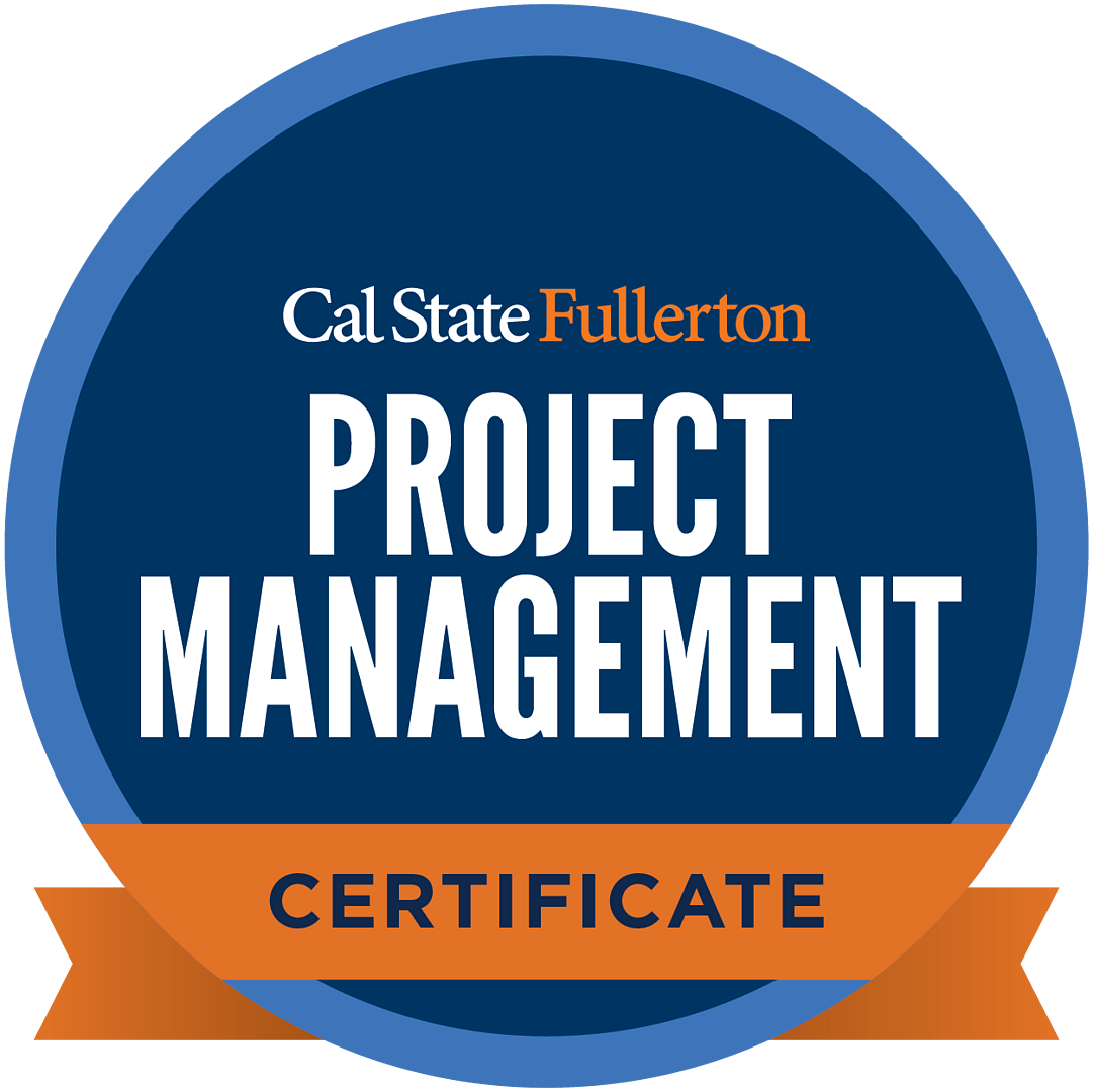 Project Management Professional Certificate CSUF Extension and