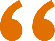 quotation mark in orange