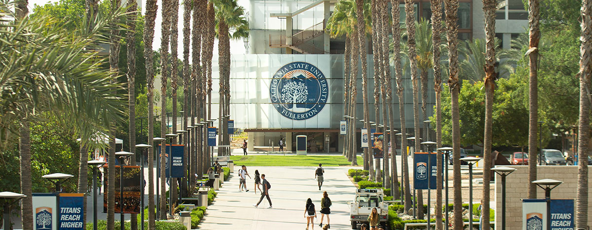 Cal State Fullerton campus building